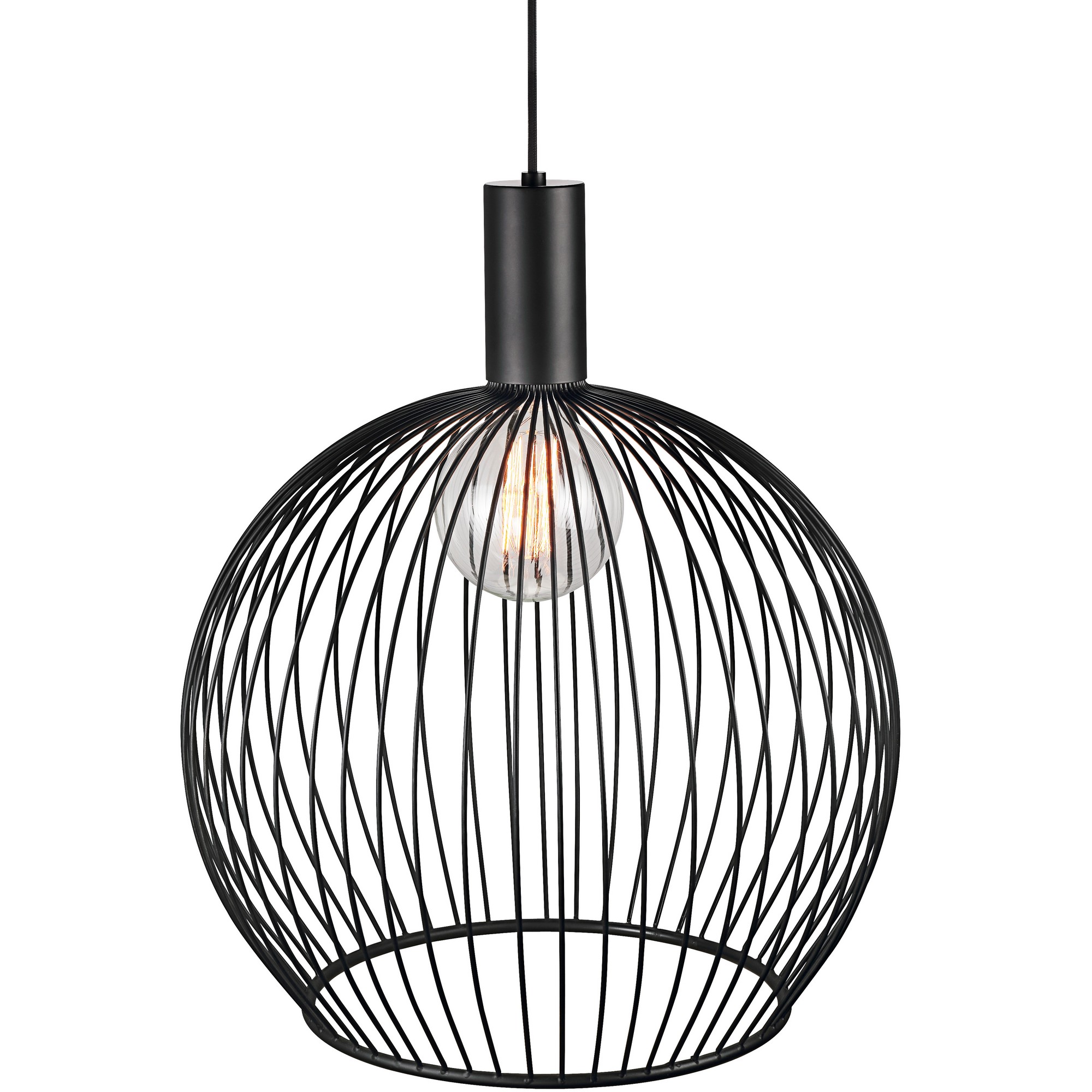 Lampe extérieur moderne noire Carla, 50 cm - LumenXL